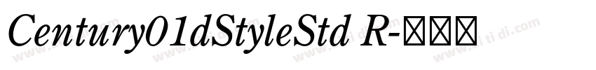 Century01dStyleStd R字体转换